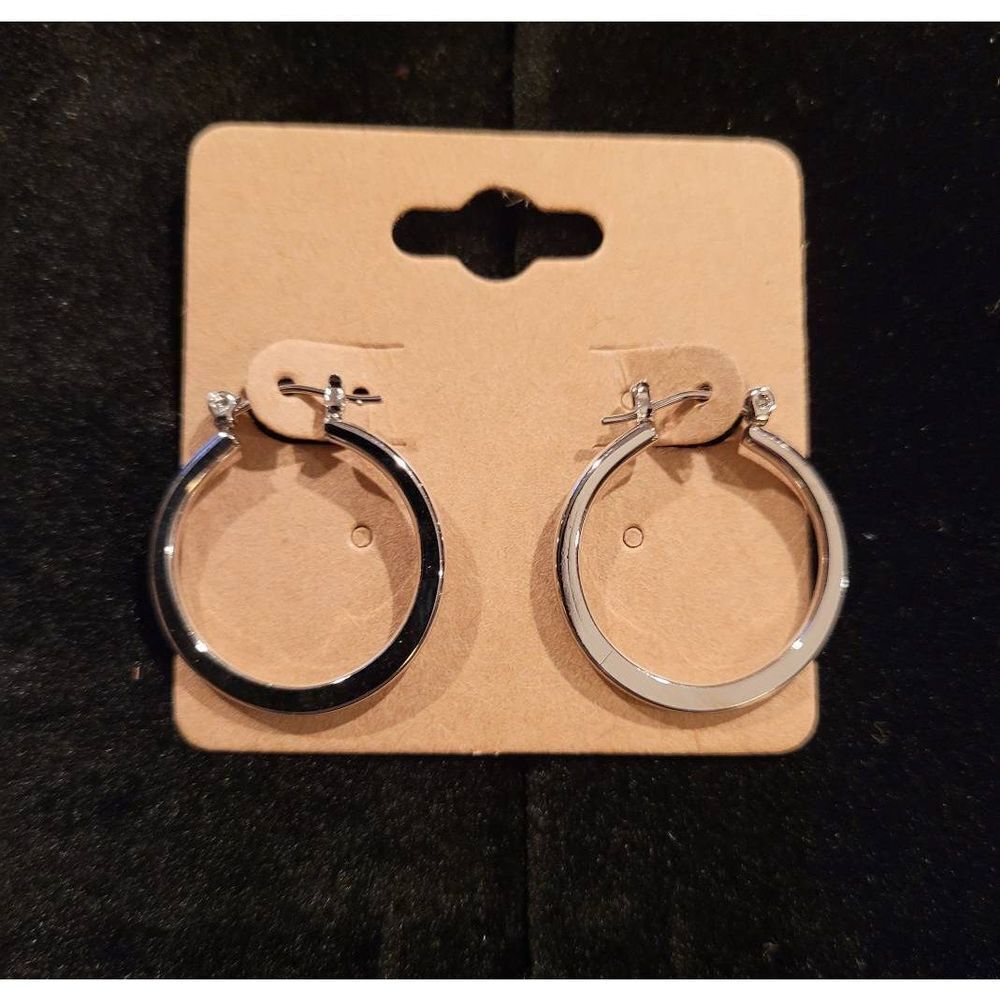 (3 for $15) JoMa Silvertone Hoop Earrings- NWT